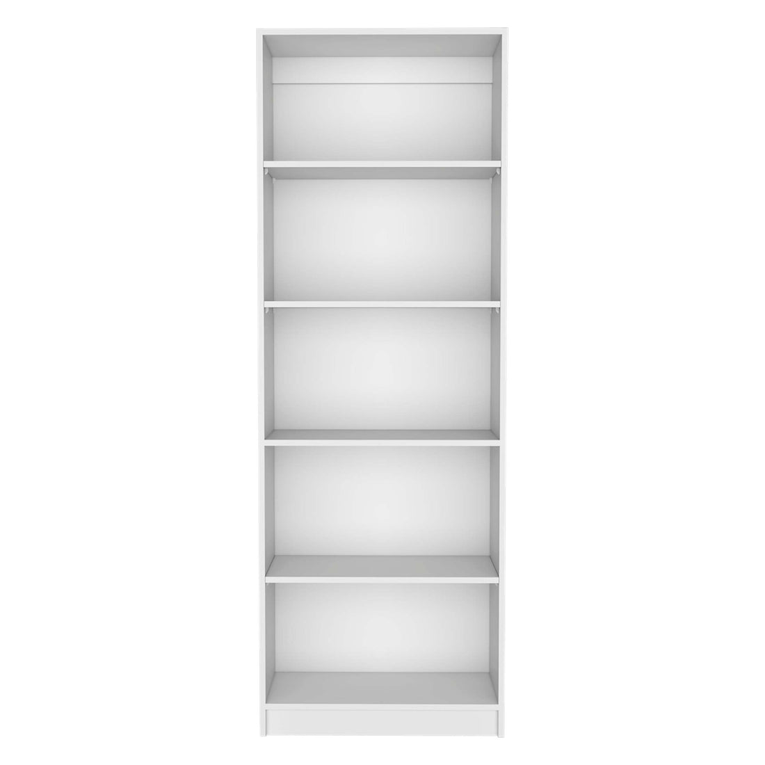 Home 4 Shelves Bookcase With Multi Tiered Storage White Office White Particle Board Particle Board