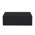 Milano Floating Nightstandend Table, Side Table Wall Mounted With Drawer Black Bedroom Black Particle Board Particle Board