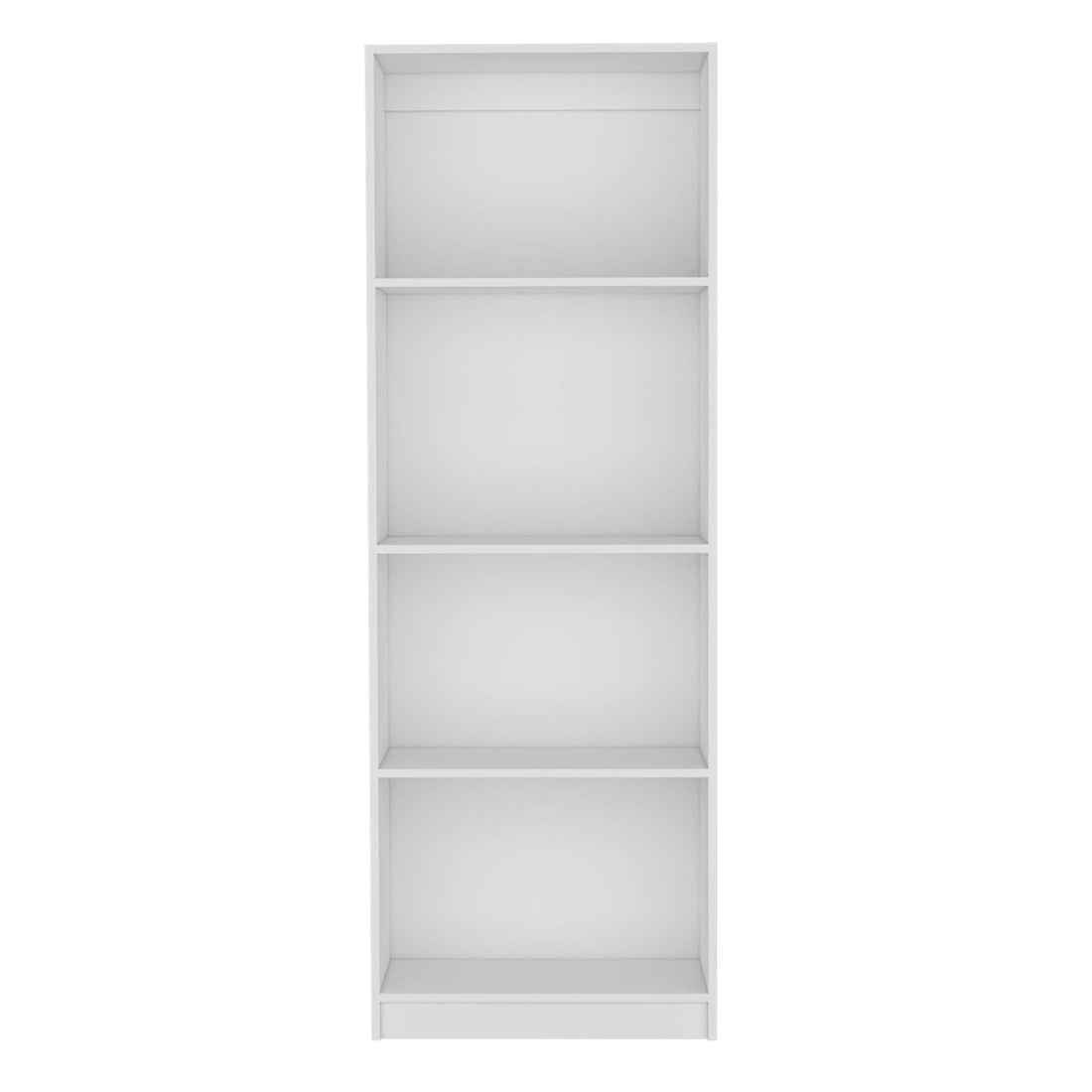 Home Bookcase With 4 Shelf Modern Display Unit For Books And Decor White Office White Office Particle Board Particle Board