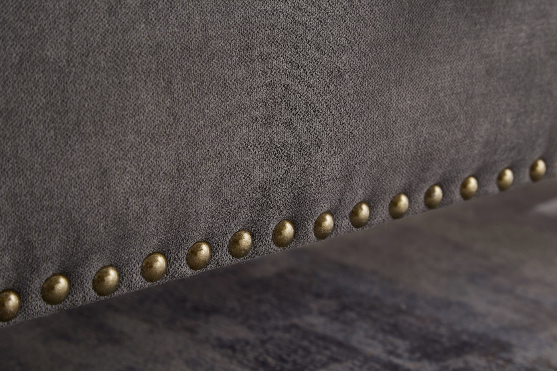 59" Bed Bench With Storage Grey Fabric Grey Foam Cotton Linen