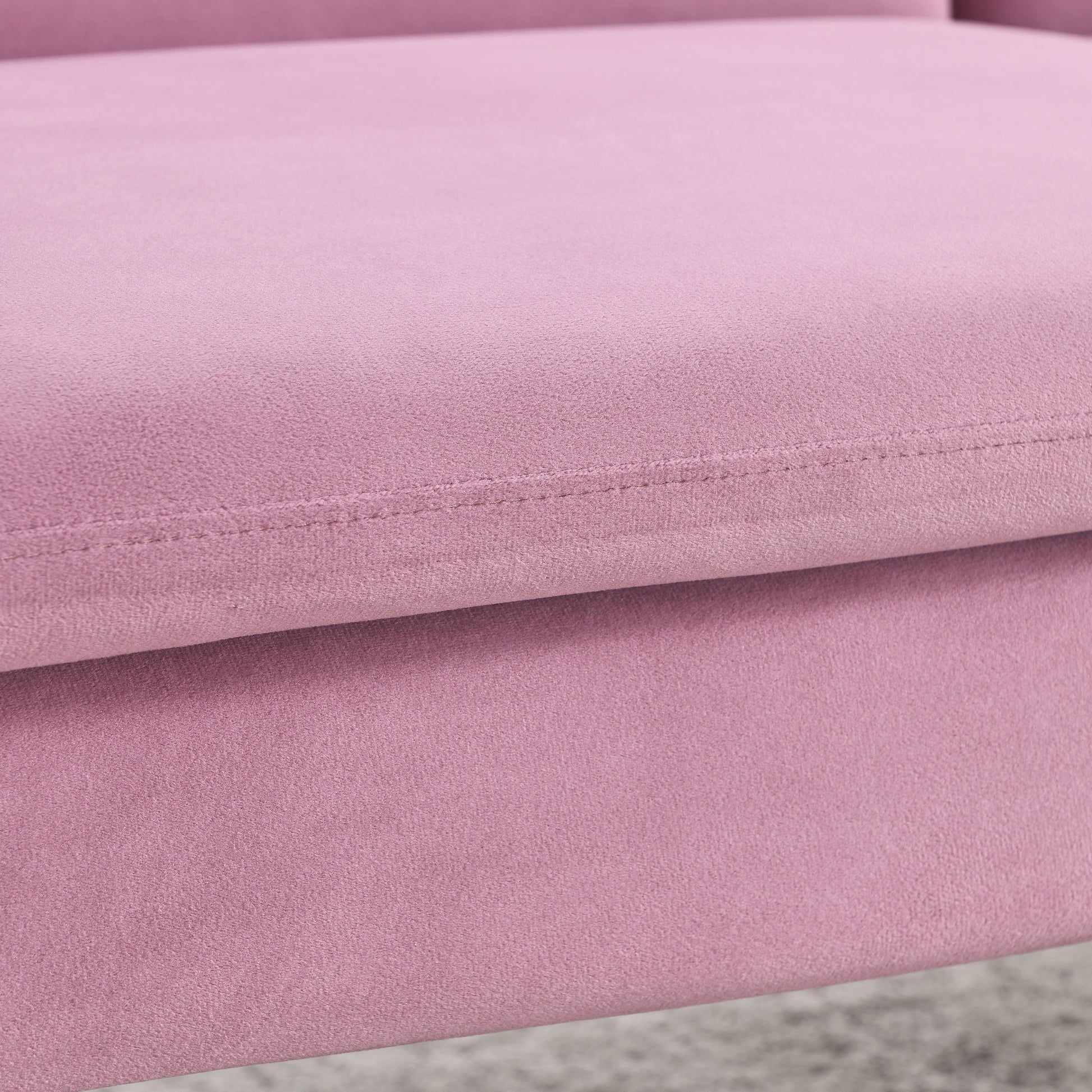 72.5" Convertible Sofa Bed, Adjustable Velvet Sofa Bed Velvet Folding Lounge Recliner Reversible Daybed Ideal For Bedroom With Two Pillows And Center Leg Pink Velvet