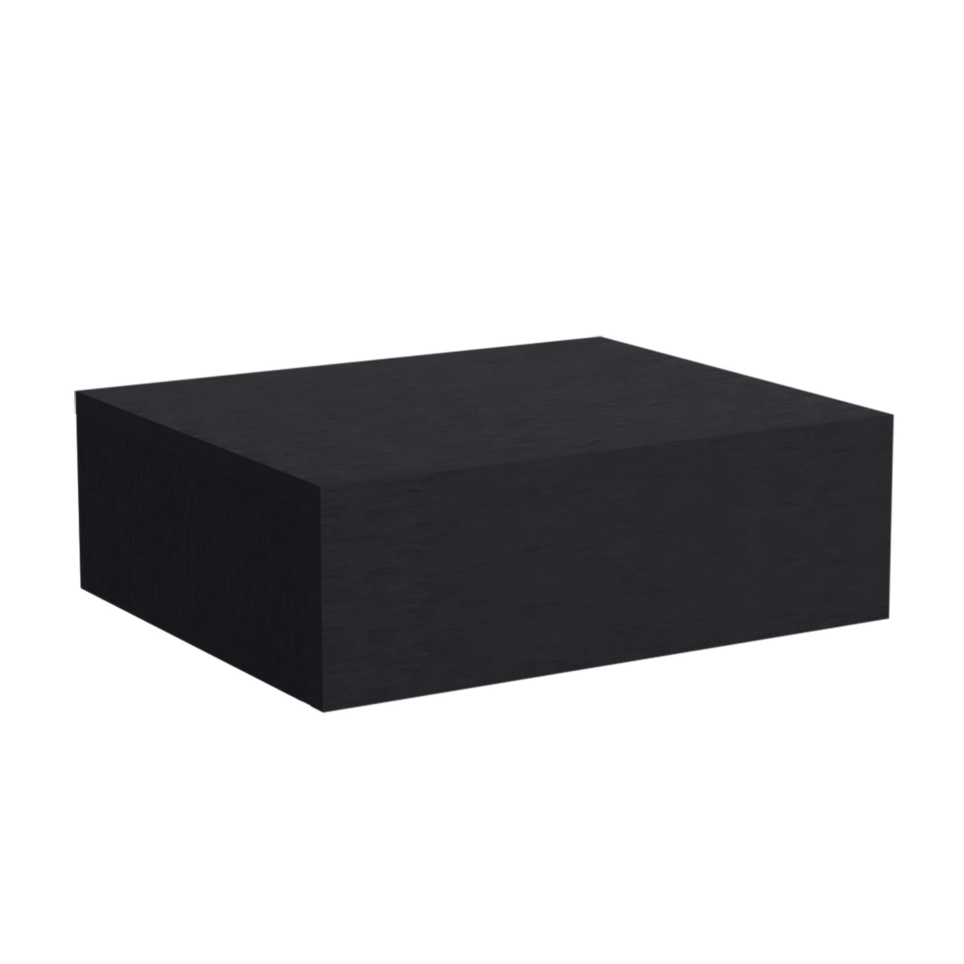 Milano Floating Nightstandend Table, Side Table Wall Mounted With Drawer Black Bedroom Black Particle Board Particle Board