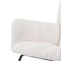 Comfy Upholstered Lounge Chair Rocking Chair With High Backrest, For Nursing Baby, Reading, Napping Off White Off White Foam Boucle