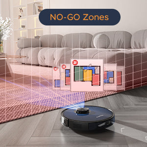 Geek Smart L7 Robot Vacuum Cleaner And Mop, Lds Navigation, Wi Fi Connected App, Selective Room Cleaning,Max 2700 Pa Suction, Ideal For Pets And Larger Home Ban On Black Abs Pc