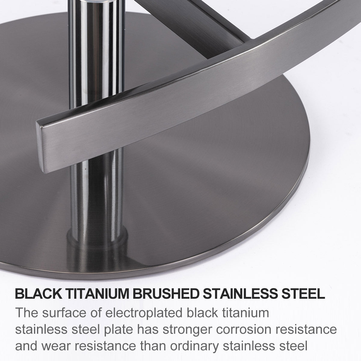 Swivel Titanium Stainless Steel Bar Stools