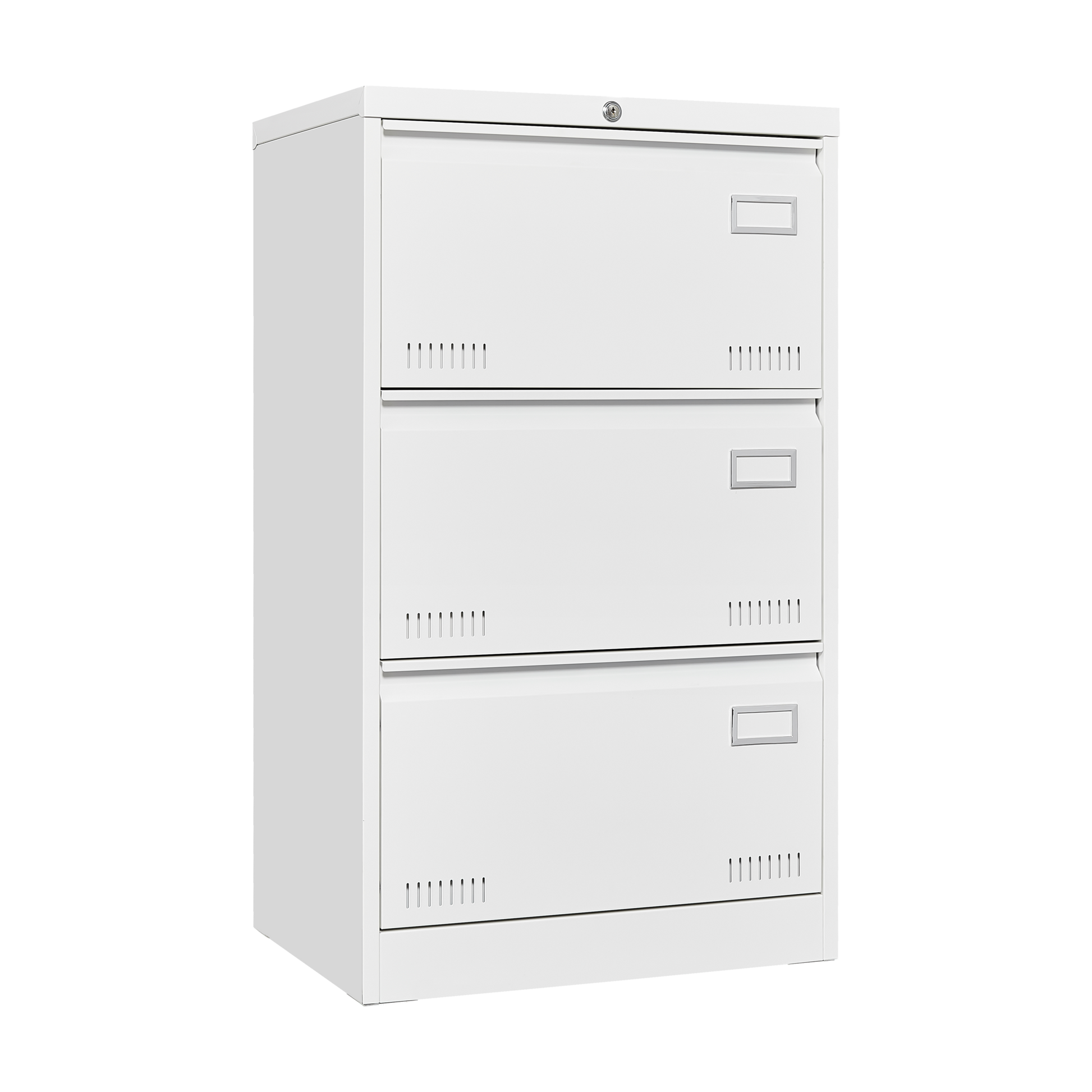 Filing Cabinet Lateral File Cabinet 3 Drawer, White Filing Cabinets With Lock, Locking Metal File Cabinets Three Drawer Office Cabinet For Legal Letter A4 F4 Home Offic Filing Cabinets 3 4 Drawers White Office Drawers Included Metal