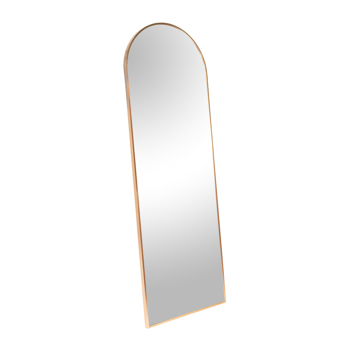 Gold 71X23.6 Inch Metal Arch Stand Full Length Mirror Gold Classic Mdf Glass Aluminium Alloy