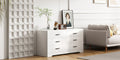 Wood Mdf Boards, 6 Drawers Dresser, White White Mdf