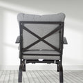 Metal Outdoor Rocking Chair Set of 4 yes-rocker & glider-grey-weather resistant