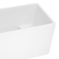 Freestanding Acrylic Flatbottom Soaking Tub Bathtub In White White Acrylic