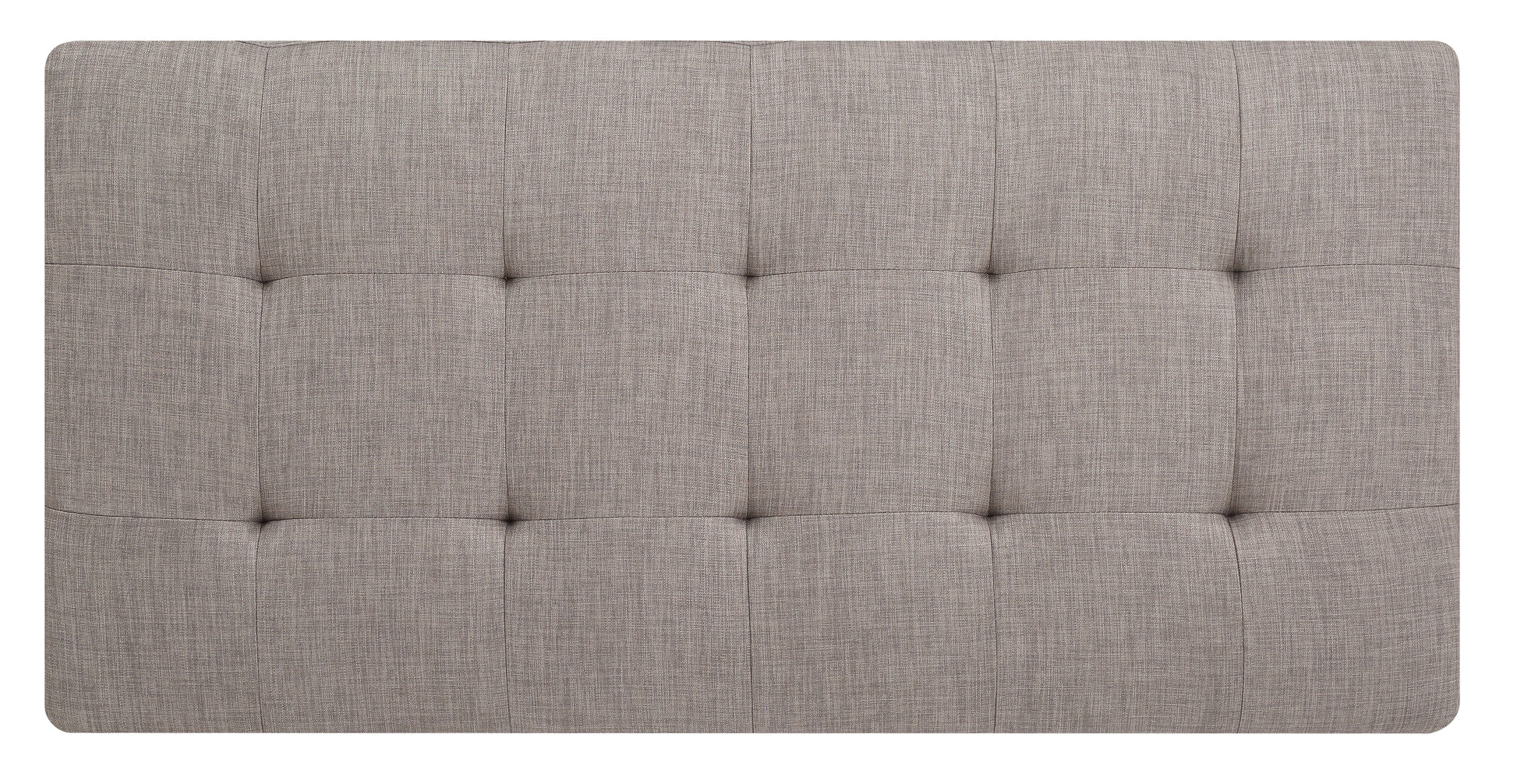 Sleek Gray Contemporary Ottoman For Living Rooms Gray Foam Fabric