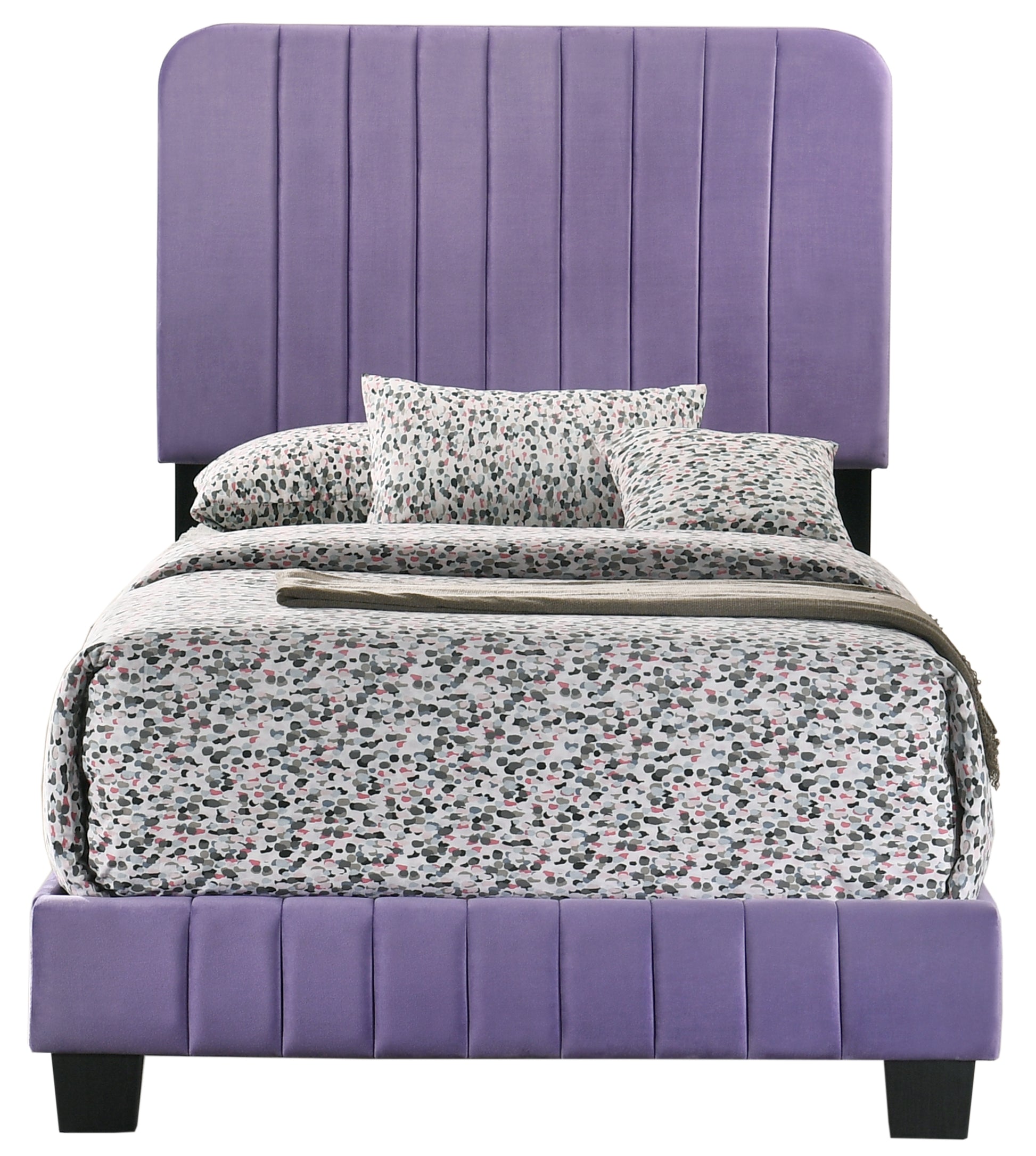 Lodi G0502 Tb Up Twin Bedpurple Purple Foam Velvet