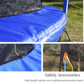 12 Ft Trampoline Black Pumpkin Style Safety Net With Basketball Hoop Black Silver Metal