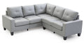 Newbury G461B Sc Sectional Gray Gray Foam Pu