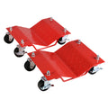 Dolly Wheel Tire Dolly 2 Pcs Heavy Duty Skate Auto Repair Dolly 3000Lb Vehicle Moving Dolly Red Steel