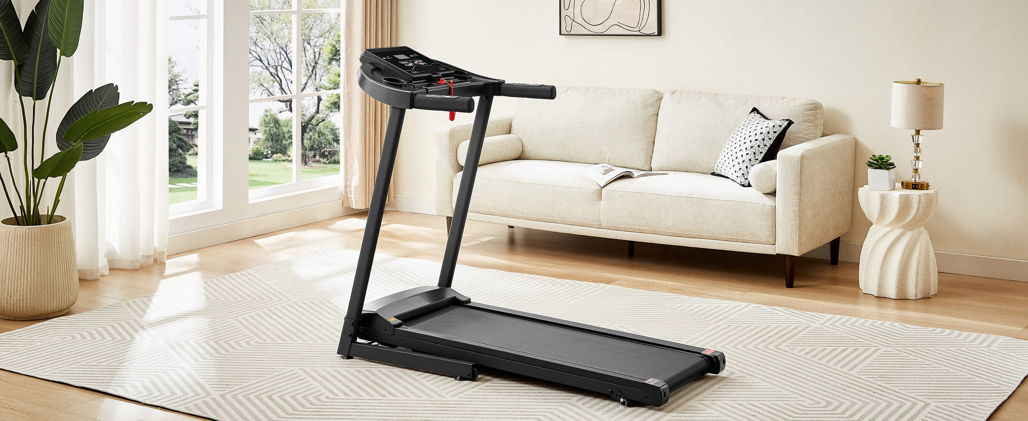 Treadmills 2.5 HP hydraulic folding removable black-steel