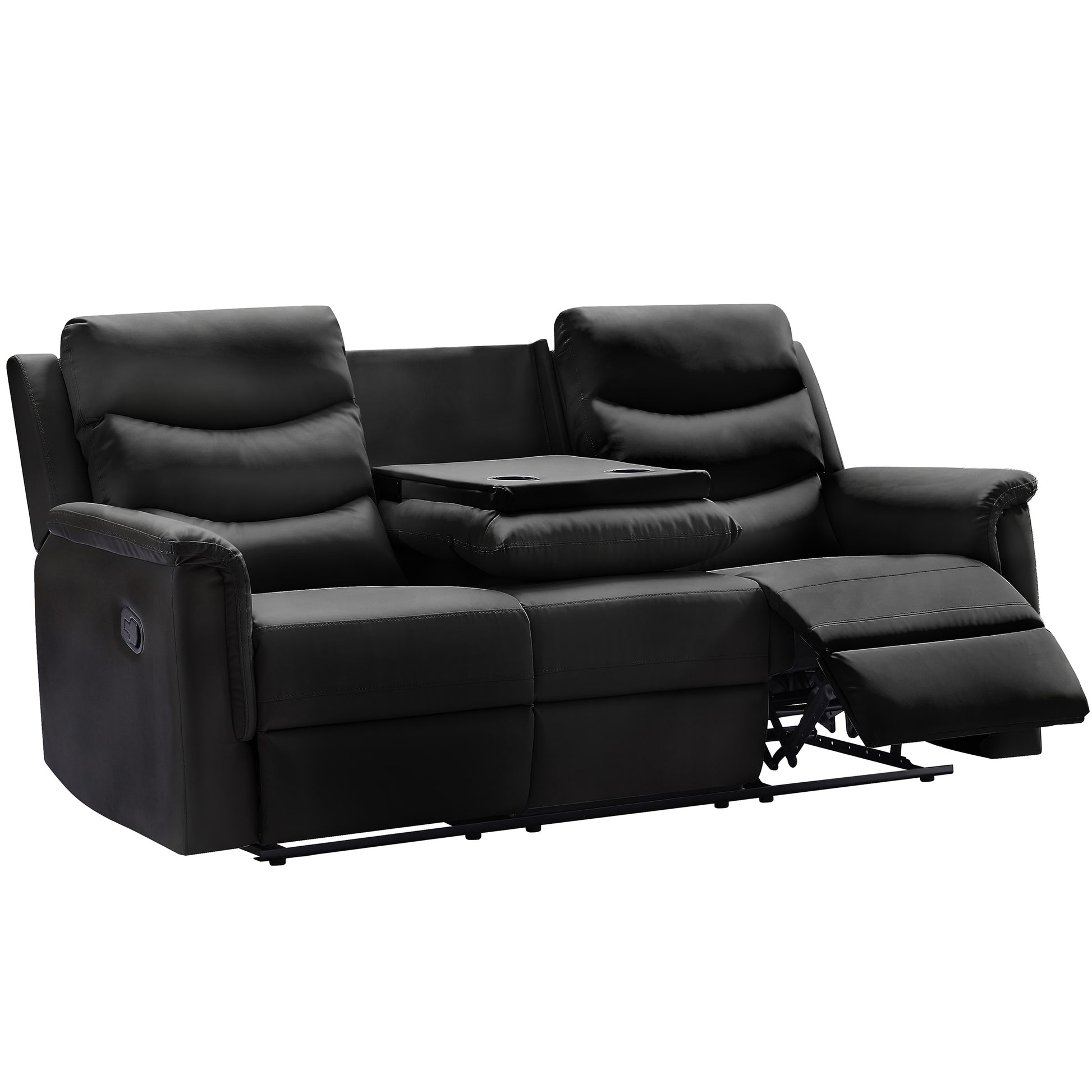 3 Seater Motion Sofa Black Pu W22343698 K2553P167003 Black Pu 3 Seat