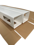 Corner Post For White Vinyl Routed Fence Caps Includedset Of 2 White Vinyl