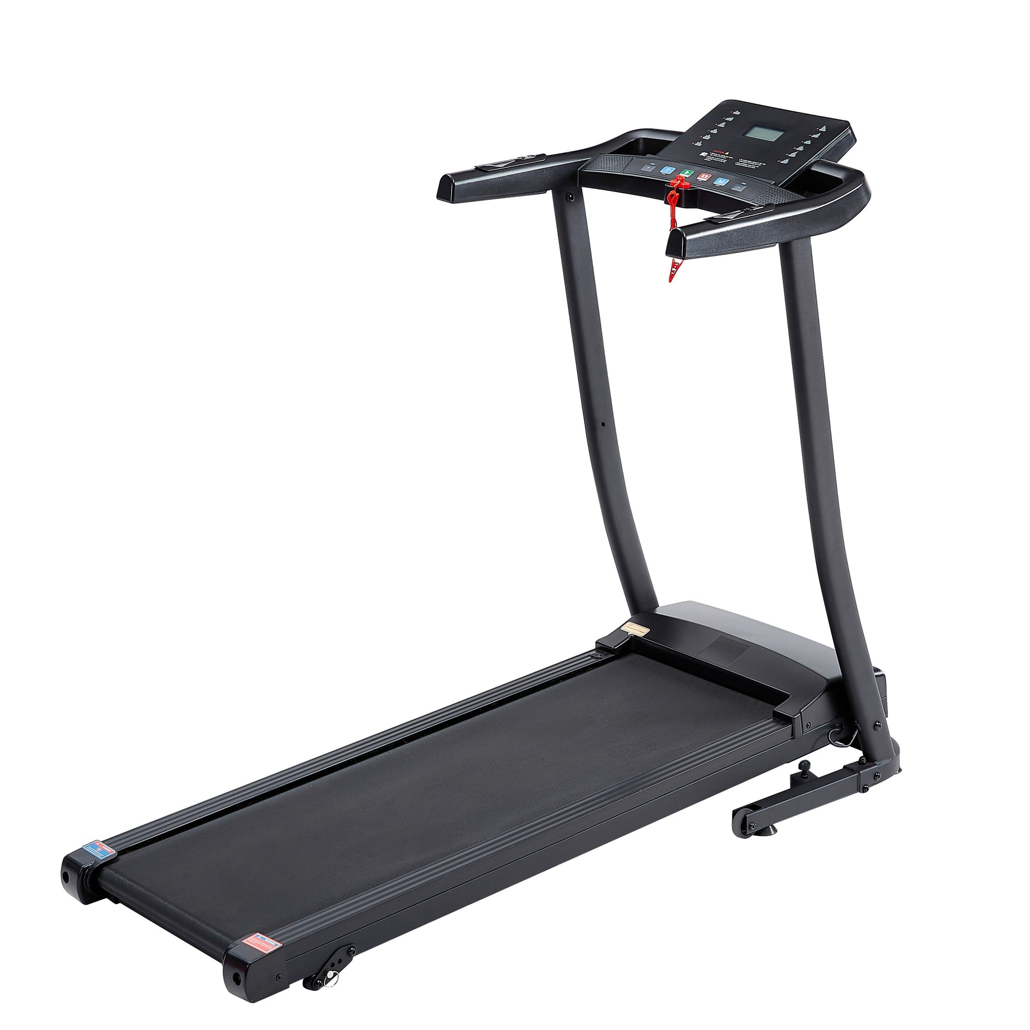 Treadmill 2.5 HP folding treadmill, easy to move, with black-steel