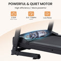 Treadmill 2.5 Hp Folding Treadmill, Easy To Move, With 3 Speed Incline Adjustment And 12 Preset Programs, 3 Countdown Modes, Heart Rate, Bluetooth, Etc., Suitable For Home And Gym Use Black Steel