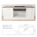 33 Inch Undermount Sink 33