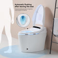 Smart Toilets With Heated Bidet Seat, Portable Toilet With Bidet Built, Bidet Toilet With Dryer And Warm Water White Ceramic