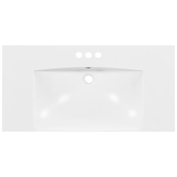 Sink Only 36 Inch Resin Sink Resin White Resin