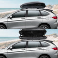 Hard Shell Roof Cargo Carrier With Security Keys, Roof Box, Cargo Box, 56 L X 30 W X 13.7 H Inches, 13 Cubic Feet Tool Free Install , Black Black Abs Pc