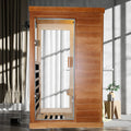 Infrared Sauna Room Single Room Natural Metal & Wood Solid Wood