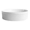 Ceramic Circular Vessel Bathroom Sink Art Sink Baa0014012Oo White Line Bathroom Ceramic