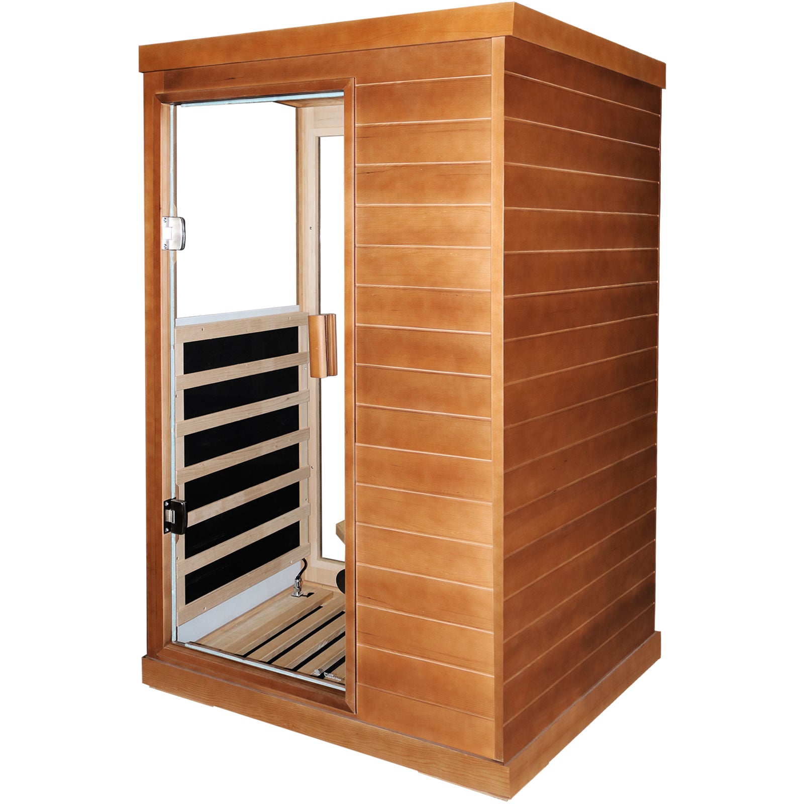 Infrared Sauna Room Single Room Natural Metal & Wood Solid Wood