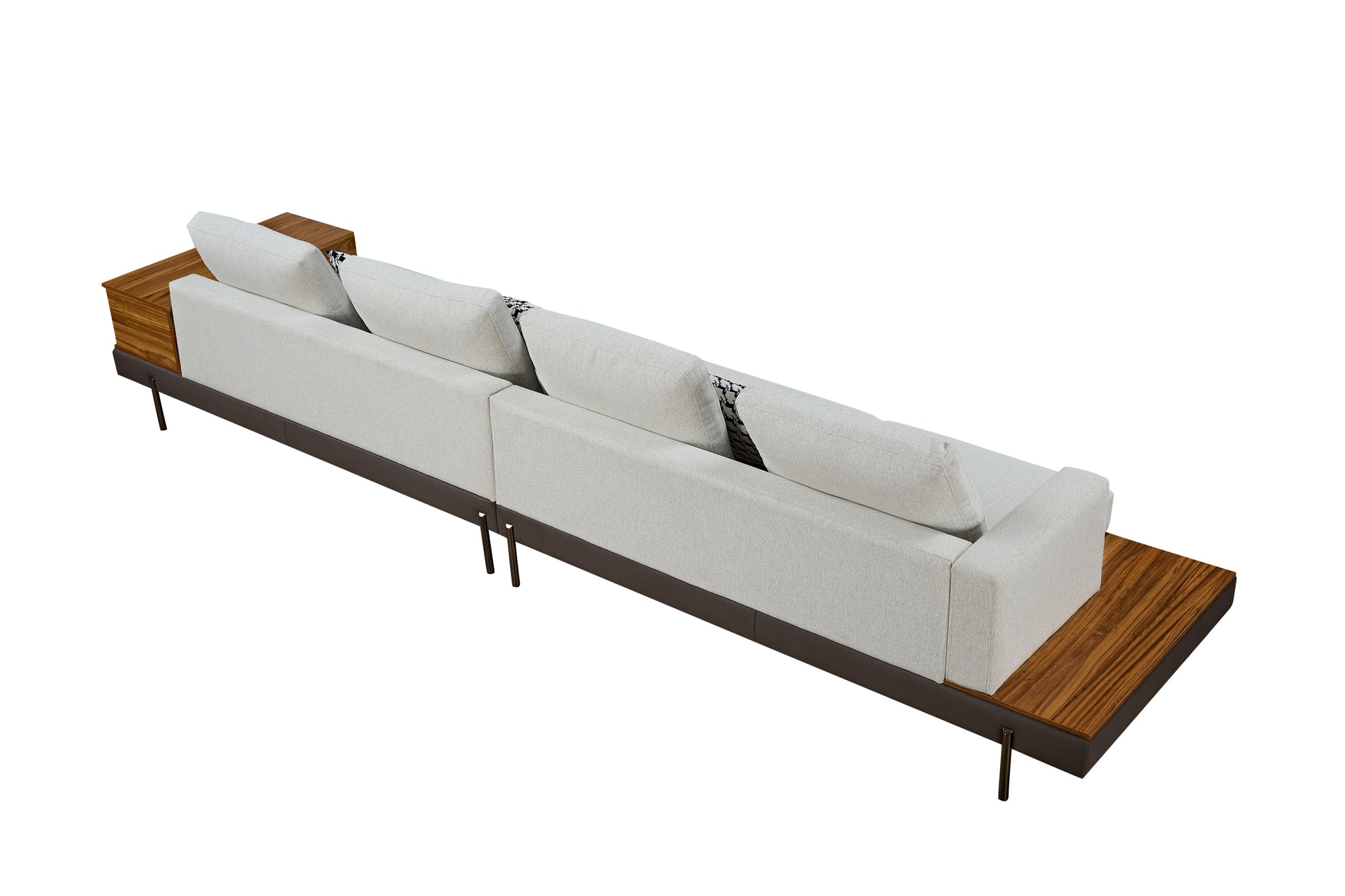 Luxury Sofa Fabric Sofain Living Room Left And Right Interchangeable Four Seat Sofa Off White Off White Wood 4 Seat