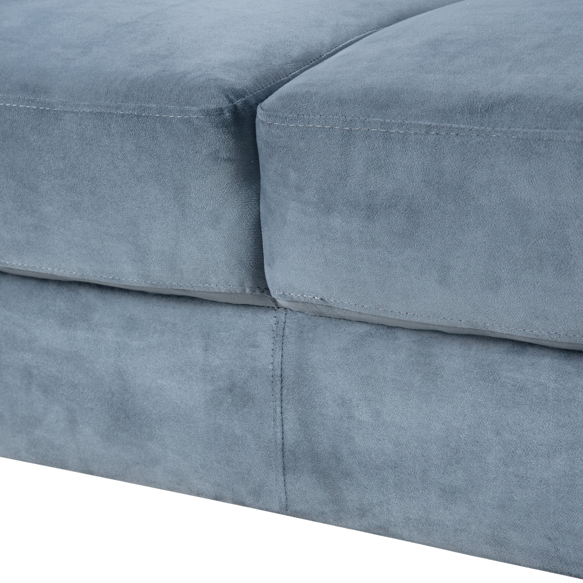 Couch Comfortable Sectional Couches And Sofas For Living Room Bedroom Office Small Space Gray Velvet 2 Seat