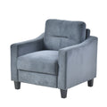 Couch Comfortable Sectional Couches And Sofas For Living Room Bedroom Office Small Space Gray Velvet 1 Seat