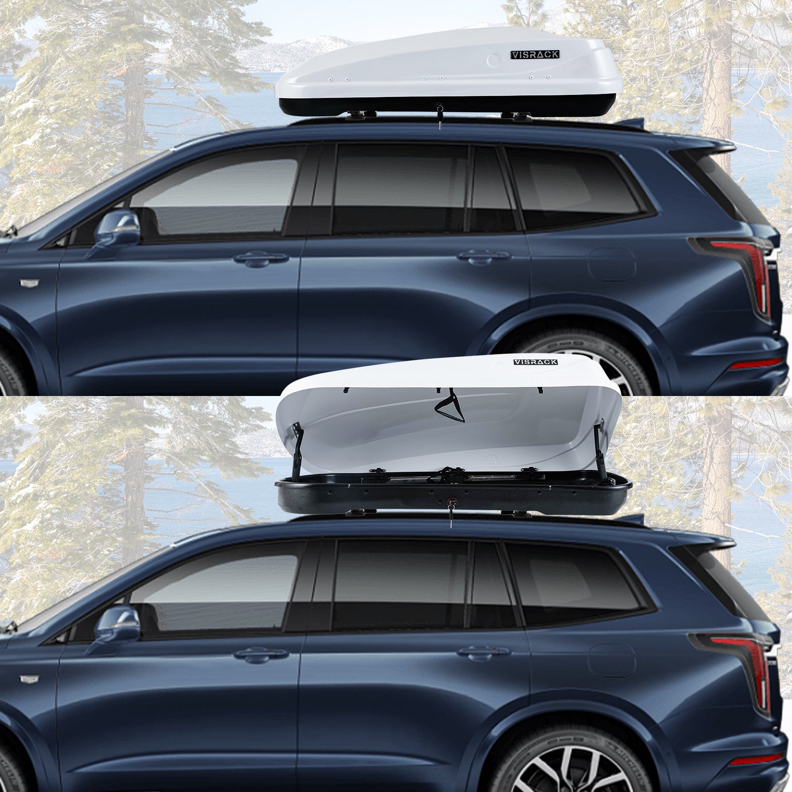 Hard Shell Roof Cargo Carrier With Security Keys, Roof Box, Cargo Box,