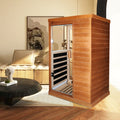 Infrared Sauna Room Single Room Natural Metal & Wood Solid Wood