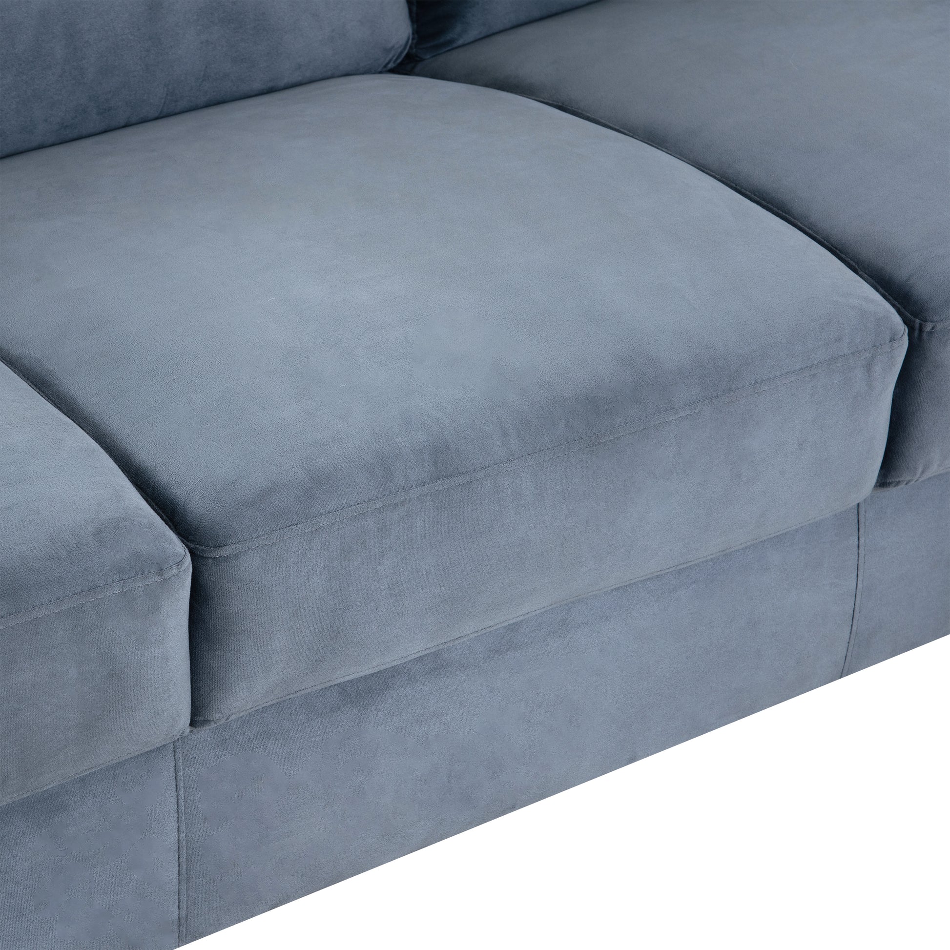 Couch Comfortable Sectional Couches And Sofas For Living Room Bedroom Office Small Space Gray Velvet 2 Seat