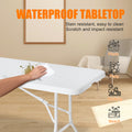 8Ft Folding Table, Portable Plastic Table For