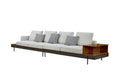 Luxury Sofa Fabric Sofain Living Room Left And Right Interchangeable Four Seat Sofa Off White Off White Wood 4 Seat