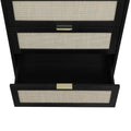 3 Drawer Cabinet, Suitable For Bedroom, Living Room, Study Black Particle Board