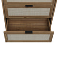 3 Drawer Cabinet, Suitable For Bedroom, Living Room, Study Walnut Particle Board