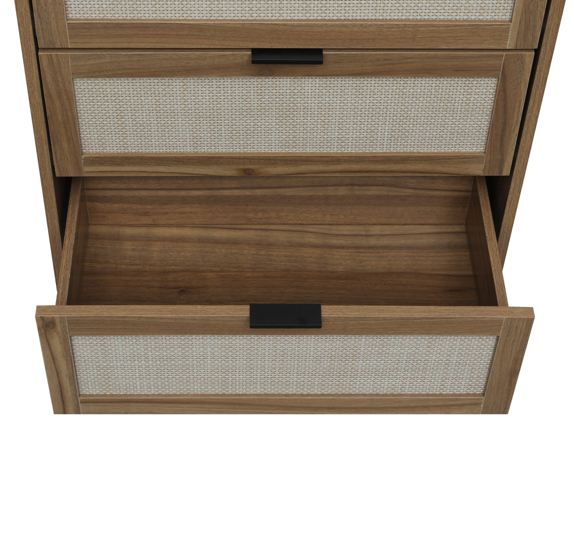 3 Drawer Cabinet, Suitable For Bedroom, Living Room, Study Walnut Particle Board