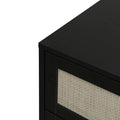 3 Drawer Cabinet, Suitable For Bedroom, Living Room, Study Black Particle Board