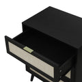 3 Drawer Cabinet, Suitable For Bedroom, Living Room, Study Black Particle Board