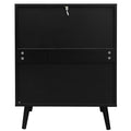 3 Drawer Cabinet, Suitable For Bedroom, Living Room, Study Black Particle Board