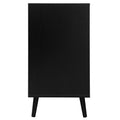 3 Drawer Cabinet, Suitable For Bedroom, Living Room, Study Black Particle Board