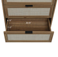 3 Drawer Cabinet, Suitable For Bedroom, Living Room, Study Walnut Particle Board