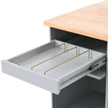 Kitchen Island with Drop Leaf, LED Light Kitchen Cart