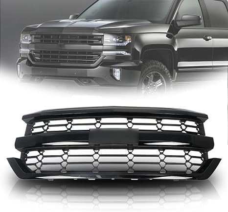 Front Bumper Upper Grille Grill Compatible with