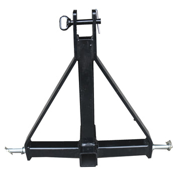 3 Point 2" Receiver Trailer Hitch Drawbar Adapter Category One Tractor Attachments Black Steel